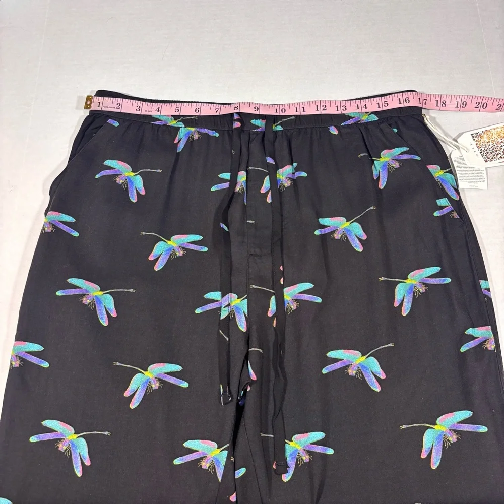 Obey Wavelength Pant Dragonfly NWT Large Elastic Waist Pockets Sustainable Tie - Picture 14 of 16